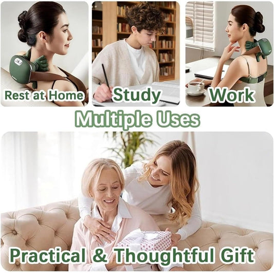 Smart Finger Pressure Neck Massager – Electric Deep Kneading Heated Back & Shoulder
