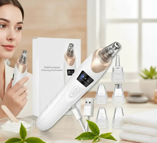 Electric Blackhead Remover | Vacuum Acne & Pore Cleaner | 5 Heads Suction Machine