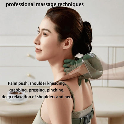 Smart Finger Pressure Neck Massager – Electric Deep Kneading Heated Back & Shoulder