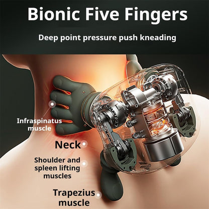 Smart Finger Pressure Neck Massager – Electric Deep Kneading Heated Back & Shoulder